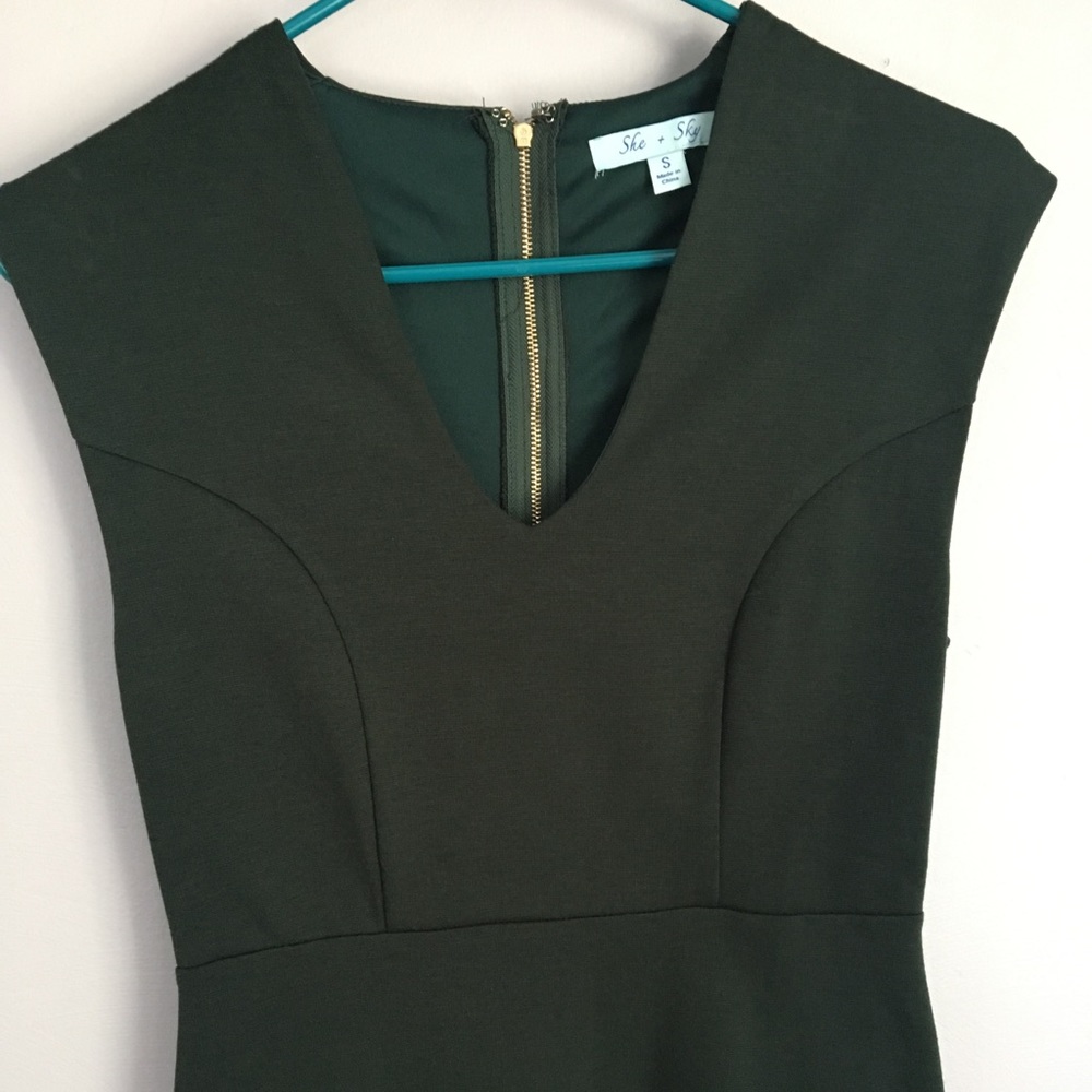 Dark green dress